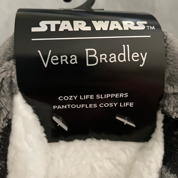 Vera Bradley Star Wars Cozy Life Slippers in Fleece (Size S/5-6) NWT. - Picture 5 of 6